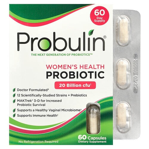 Probulin Women S Health Probiotic 20 Billion Cfu 60 Capsules product image