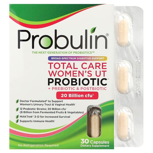 Probulin Total Care Women S Ut Probiotic Prebiotic Postbiotic 30 Capsules product image