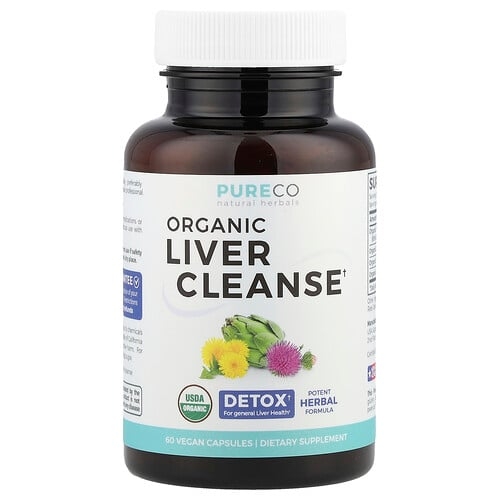 Pure Co Organic Liver Cleanse 60 Vegan Capsules product image