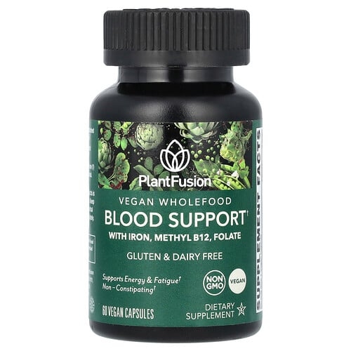 Plantfusion Vegan Wholefood Blood Support 60 Vegan Capsules product image