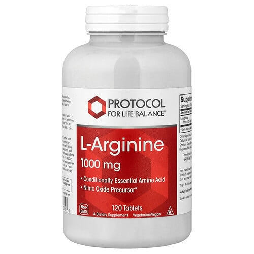 Protocol For Life Balance L Arginine 1 000 Mg 120 Tablets product image