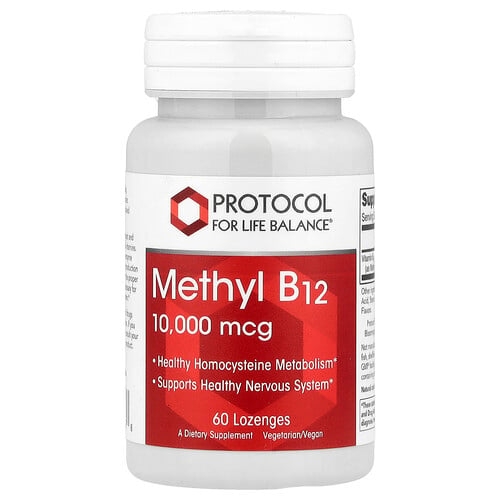 Protocol For Life Balance Methyl B12 10 000 Mcg 60 Lozenges product image