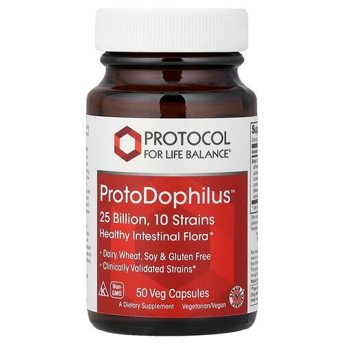 Protocol For Life Balance Protodophilus 25 Billion 50 Veg Capsules product image