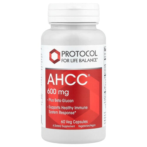 Protocol For Life Balance Ahcc Plus Beta Glucan 60 Veg Capsules product image