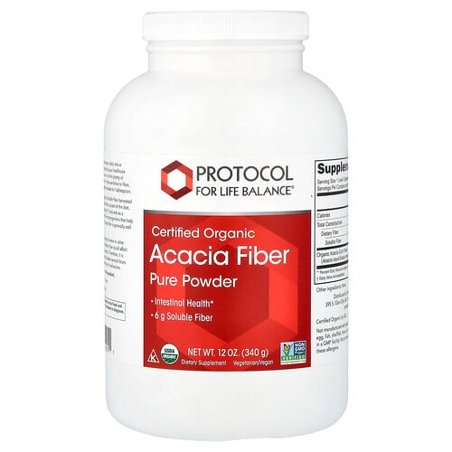 Protocol For Life Balance Certified Organic Acacia Fiber Pure Powder 12 Oz 340 G product image