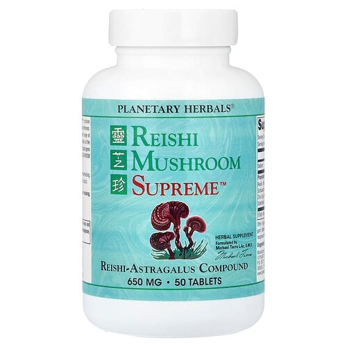 Planetary Herbals Reishi Mushroom Supreme 50 Tablets product image