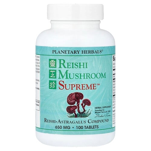 Planetary Herbals Reishi Mushroom Supreme 100 Tablets product image