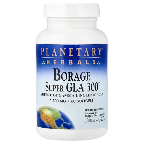 Planetary Herbals Borage Super Gla 300 1 300 Mg 60 Softgels product image
