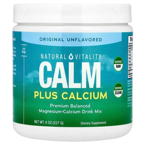 Natural Vitality Calm Plus Calcium Magnesium Calcium Drink Mix Original Unflavored 8 Oz 227 G product image