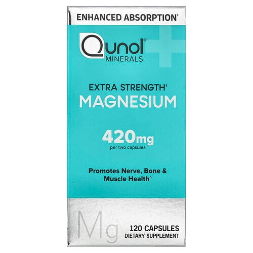 Qunol Magnesium 120 Capsules 210 Mg Per Capsule product image
