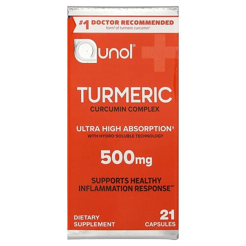 Qunol Turmeric 500 Mg 21 Vegetarian Capsules product image