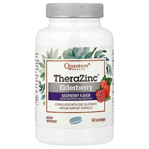 Quantum Health Therazinc Elderberry Raspberry 60 Lozenges product image