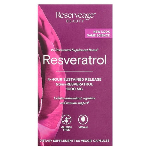 Reserveage Beauty Resveratrol 60 Veggie Capsules product image