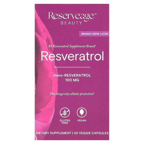 Reserveage Beauty Resveratrol 30 Veggie Capsules product image