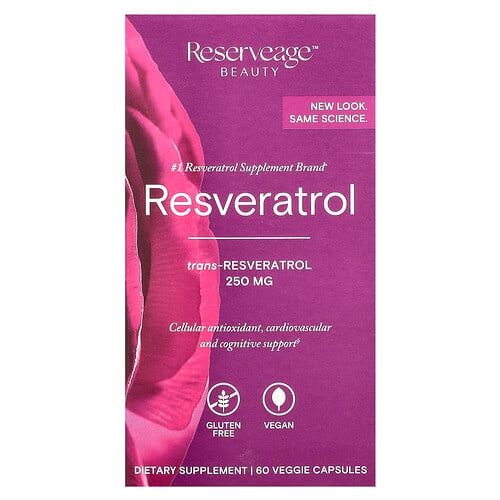 Reserveage Beauty Resveratrol 60 Veggie Capsules product image