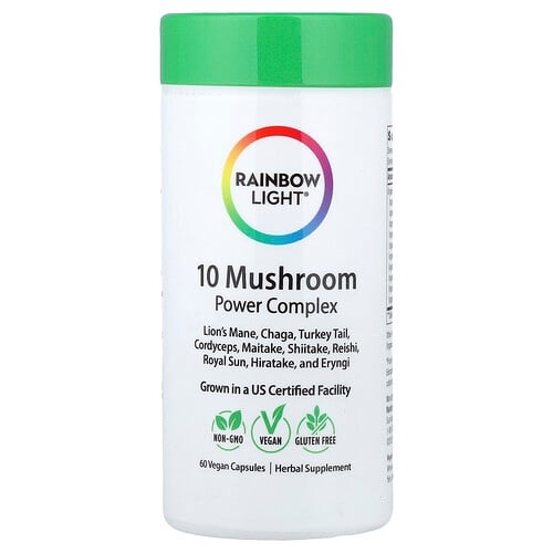 Rainbow Light 10 Mushroom Power Complex 60 Vegan Capsules product image