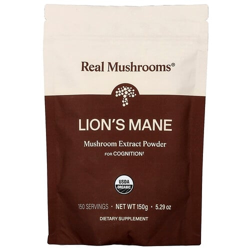 Real Mushrooms Lion S Mane Organic Mushroom Extract Powder 5 29 Oz 150 G product image