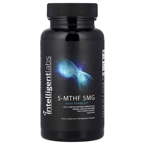 Intelligent Labs 5 Mthf 5 Mg 60 Vegetarian Capsules product image