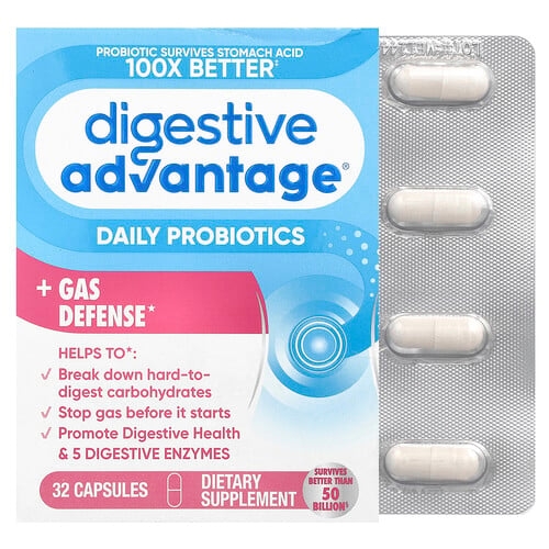 Schiff Digestive Advantage Daily Probiotics Gas Defense 32 Capsules product image