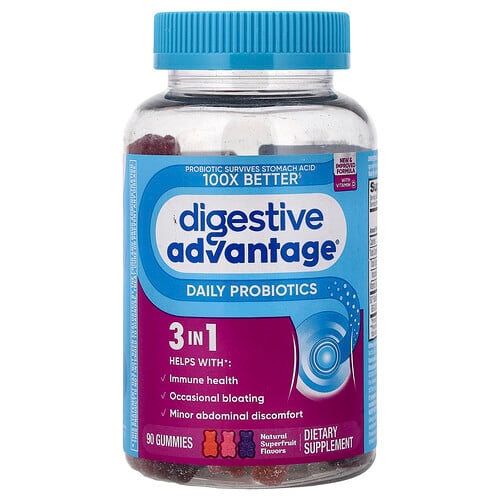 Schiff Digestive Advantage Daily Probiotics Gummies Natural Superfruit 90 Gummies product image