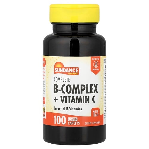 Sundance Vitamins Complete B Complex Vitamin C 100 Coated Caplets product image