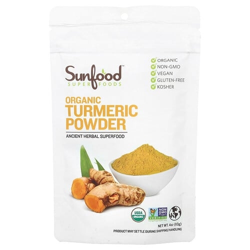 Sunfood Organic Turmeric Powder 4 Oz 113 G product image