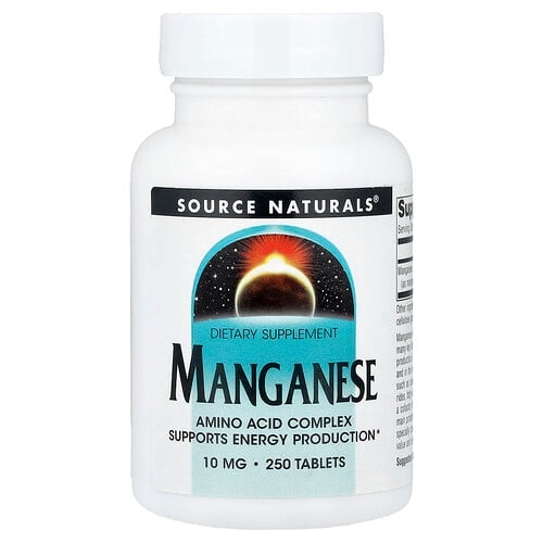 Source Naturals Manganese 10 Mg 250 Tablets product image