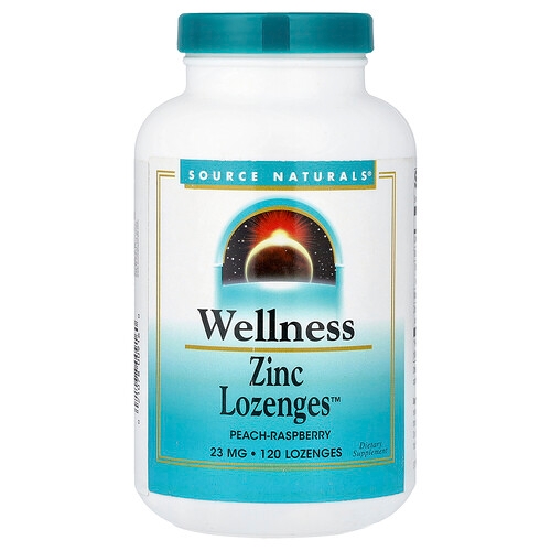 Source Naturals Wellness Zinc Lozenges Peach Raspberry 120 Lozenges product image