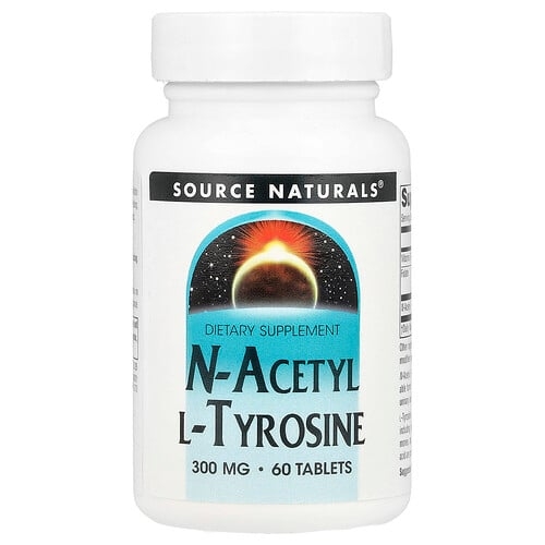 Source Naturals N Acetyl L Tyrosine 300 Mg 60 Tablets product image