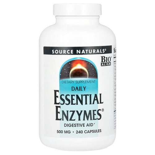 Source Naturals Daily Essential Enzymes 500 Mg 240 Capsules product image