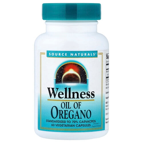 Source Naturals Wellness Oil Of Oregano 60 Vegetarian Capsules 45 Mg Per Capsule product image