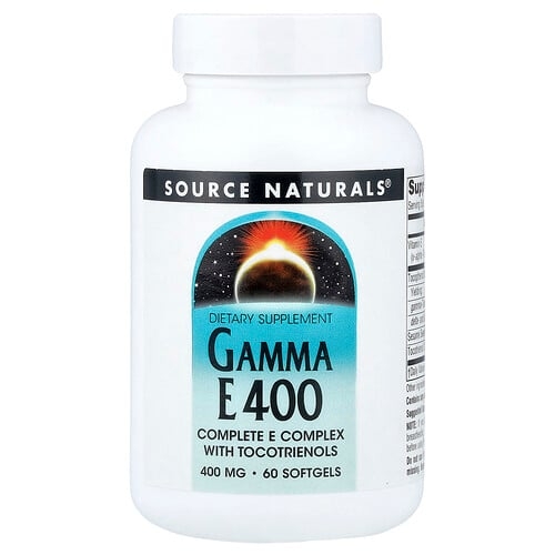 Source Naturals Gamma E 400 Complete E Complex With Tocotrienols 60 Softgels product image