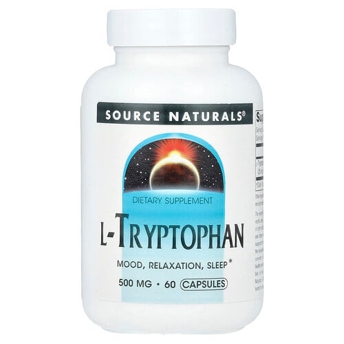 Source Naturals L Tryptophan 500 Mg 60 Capsules product image