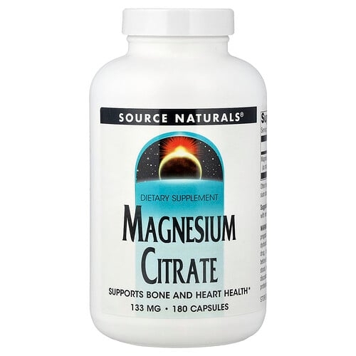 Source Naturals Magnesium Citrate 133 Mg 180 Capsules product image