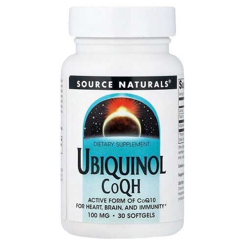 Source Naturals Ubiquinol Coqh 100 Mg 30 Softgels product image