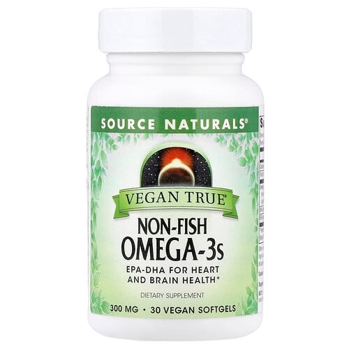 Source Naturals Vegan True Non Fish Omega 3s 300 Mg 30 Vegan Softgels product image