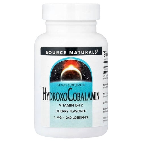 Source Naturals Hydroxocobalamin Cherry 1 Mg 240 Lozenge product image