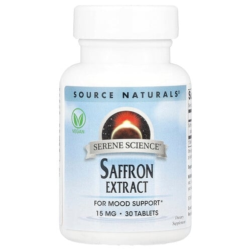 Source Naturals Serene Science Saffron Extract 15 Mg 30 Tablets product image
