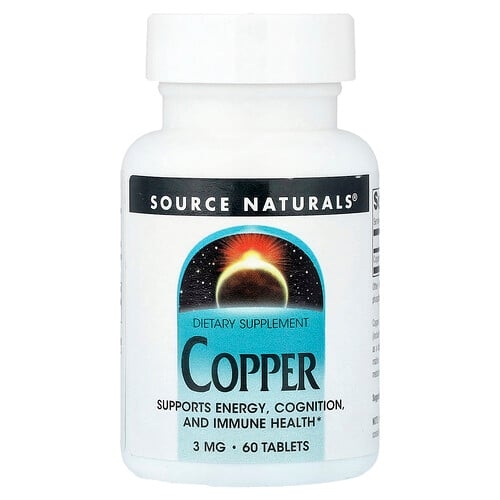 Source Naturals Copper 3 Mg 60 Tablets product image