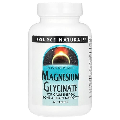 Source Naturals Magnesium Glycinate 60 Tablets product image