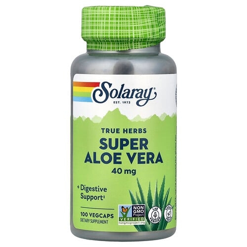 Solaray True Herbs Super Aloe Vera 100 Vegcaps product image