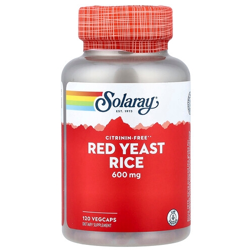 Solaray Red Yeast Rice 600 Mg 120 Vegcaps product image