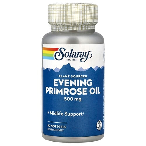 Solaray Plant Sourced Evening Primrose Oil 500 Mg 90 Softgels product image
