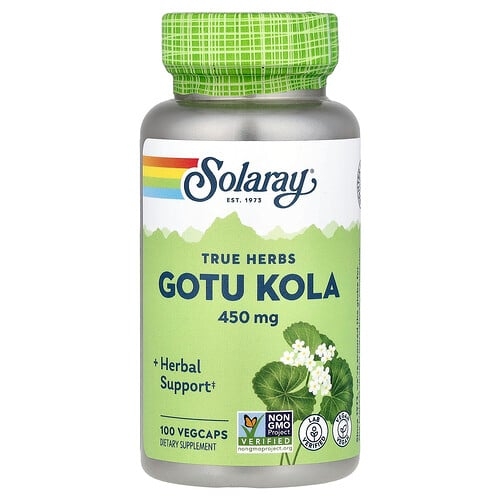 Solaray True Herbs Gotu Kola 450 Mg 100 Vegcaps product image
