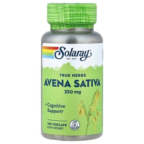 Solaray True Herbs Avena Sativa 350 Mg 100 Vegcaps product image