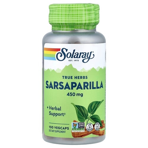Solaray True Herbs Sarsaparilla 450 Mg 100 Vegcaps product image
