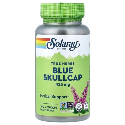 Solaray True Herbs Blue Skullcap 425 Mg 100 Vegcaps product image