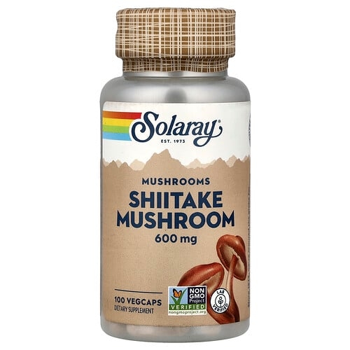 Solaray Mushrooms Shiitake Mushroom 600 Mg 100 Vegcaps product image