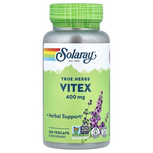 Solaray True Herbs Vitex 400 Mg 100 Vegcaps product image