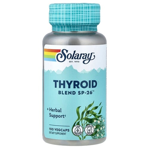 Solaray Thyroid Blend Sp 26 100 Vegcaps product image